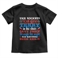 Funny The Rockets Red Glare Terry In His Chair His Reverse Needs Repair Toddler T Shirt 4th Of July Meme - Wonder Print Shop