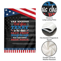 Funny The Rockets Red Glare Terry In His Chair His Reverse Needs Repair Garden Flag 4th Of July Meme