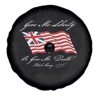 Give Me Liberty Or Give Me Death Patrick Henry Spare Tire Cover Vintage Grand Union Flag - Wonder Print Shop