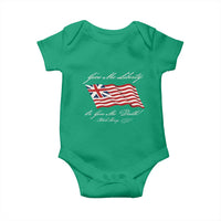 Give Me Liberty Or Give Me Death Patrick Henry Baby Onesie Vintage Grand Union Flag - Wonder Print Shop