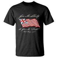 Give Me Liberty Or Give Me Death Patrick Henry T Shirt Vintage Grand Union Flag - Wonder Print Shop