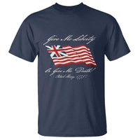 Give Me Liberty Or Give Me Death Patrick Henry T Shirt Vintage Grand Union Flag - Wonder Print Shop
