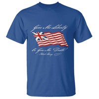 Give Me Liberty Or Give Me Death Patrick Henry T Shirt Vintage Grand Union Flag - Wonder Print Shop