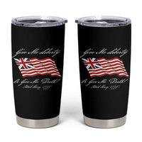 Give Me Liberty Or Give Me Death Patrick Henry Tumbler Cup Vintage Grand Union Flag - Wonder Print Shop