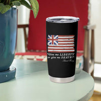 Funny Give Me Liberty Or Give Me Death Tumbler Cup Patrick Henry Quote Grand Union Flag - Wonder Print Shop