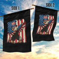Funny Patriotic Dabbing American Flag Bald Eagle 4th Of July Garden Flag - Wonder Print Shop