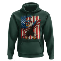 Funny Patriotic Dabbing American Flag Bald Eagle 4th Of July Hoodie - Wonder Print Shop