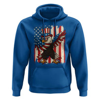 Funny Patriotic Dabbing American Flag Bald Eagle 4th Of July Hoodie - Wonder Print Shop