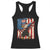 Funny Patriotic Dabbing American Flag Bald Eagle 4th Of July Racerback Tank Top - Wonder Print Shop