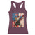 Funny Patriotic Dabbing American Flag Bald Eagle 4th Of July Racerback Tank Top - Wonder Print Shop