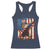 Funny Patriotic Dabbing American Flag Bald Eagle 4th Of July Racerback Tank Top - Wonder Print Shop