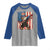 Funny Patriotic Dabbing American Flag Bald Eagle 4th Of July Raglan Shirt - Wonder Print Shop