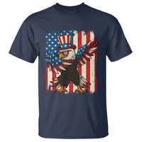 Funny Patriotic Dabbing American Flag Bald Eagle 4th Of July T Shirt - Wonder Print Shop