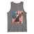 Funny Patriotic Dabbing American Flag Bald Eagle 4th Of July Tank Top - Wonder Print Shop
