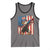 Funny Patriotic Dabbing American Flag Bald Eagle 4th Of July Tank Top - Wonder Print Shop