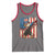 Funny Patriotic Dabbing American Flag Bald Eagle 4th Of July Tank Top - Wonder Print Shop