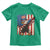 Funny Patriotic Dabbing American Flag Bald Eagle 4th Of July Toddler T Shirt - Wonder Print Shop