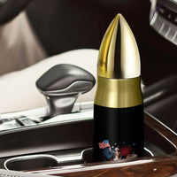 Funny George Washington Riding a Tyrannosaurus Rex 'Merica Bullet Tumbler American Flag - Wonder Print Shop