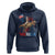 Funny George Washington Riding a Tyrannosaurus Rex 'Merica Hoodie American Flag - Wonder Print Shop