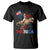 Funny George Washington Riding a Tyrannosaurus Rex 'Merica T Shirt American Flag - Wonder Print Shop