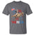 Funny George Washington Riding a Tyrannosaurus Rex 'Merica T Shirt American Flag - Wonder Print Shop