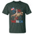 Funny George Washington Riding a Tyrannosaurus Rex 'Merica T Shirt American Flag - Wonder Print Shop