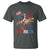 Funny George Washington Riding a Tyrannosaurus Rex 'Merica T Shirt American Flag - Wonder Print Shop