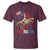 Funny George Washington Riding a Tyrannosaurus Rex 'Merica T Shirt American Flag - Wonder Print Shop