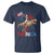 Funny George Washington Riding a Tyrannosaurus Rex 'Merica T Shirt American Flag - Wonder Print Shop
