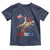 Funny George Washington Riding a Tyrannosaurus Rex 'Merica Toddler T Shirt American Flag - Wonder Print Shop