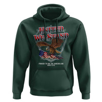 United We Stand Proud To Be An American Since 1776 Hoodie Patriotic USA Flag Eagle - Wonder Print Shop