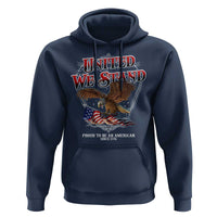 United We Stand Proud To Be An American Since 1776 Hoodie Patriotic USA Flag Eagle - Wonder Print Shop