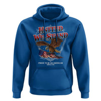 United We Stand Proud To Be An American Since 1776 Hoodie Patriotic USA Flag Eagle - Wonder Print Shop