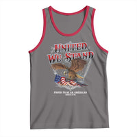 United We Stand Proud To Be An American Since 1776 Tank Top Patriotic USA Flag Eagle - Wonder Print Shop