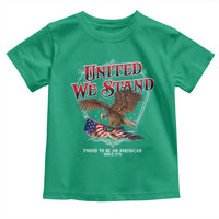 United We Stand Proud To Be An American Since 1776 Toddler T Shirt Patriotic USA Flag Eagle - Wonder Print Shop