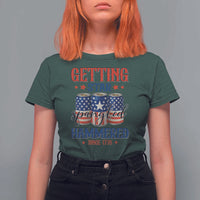 Funny Getting Star Spangled Hammered Since 1776 T Shirt For Women 4th of July Beers American Flag - Wonder Print Shop