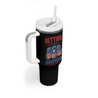 Funny Getting Star Spangled Hammered Since 1776 Tumbler With Handle 4th of July Beers American Flag - Wonder Print Shop