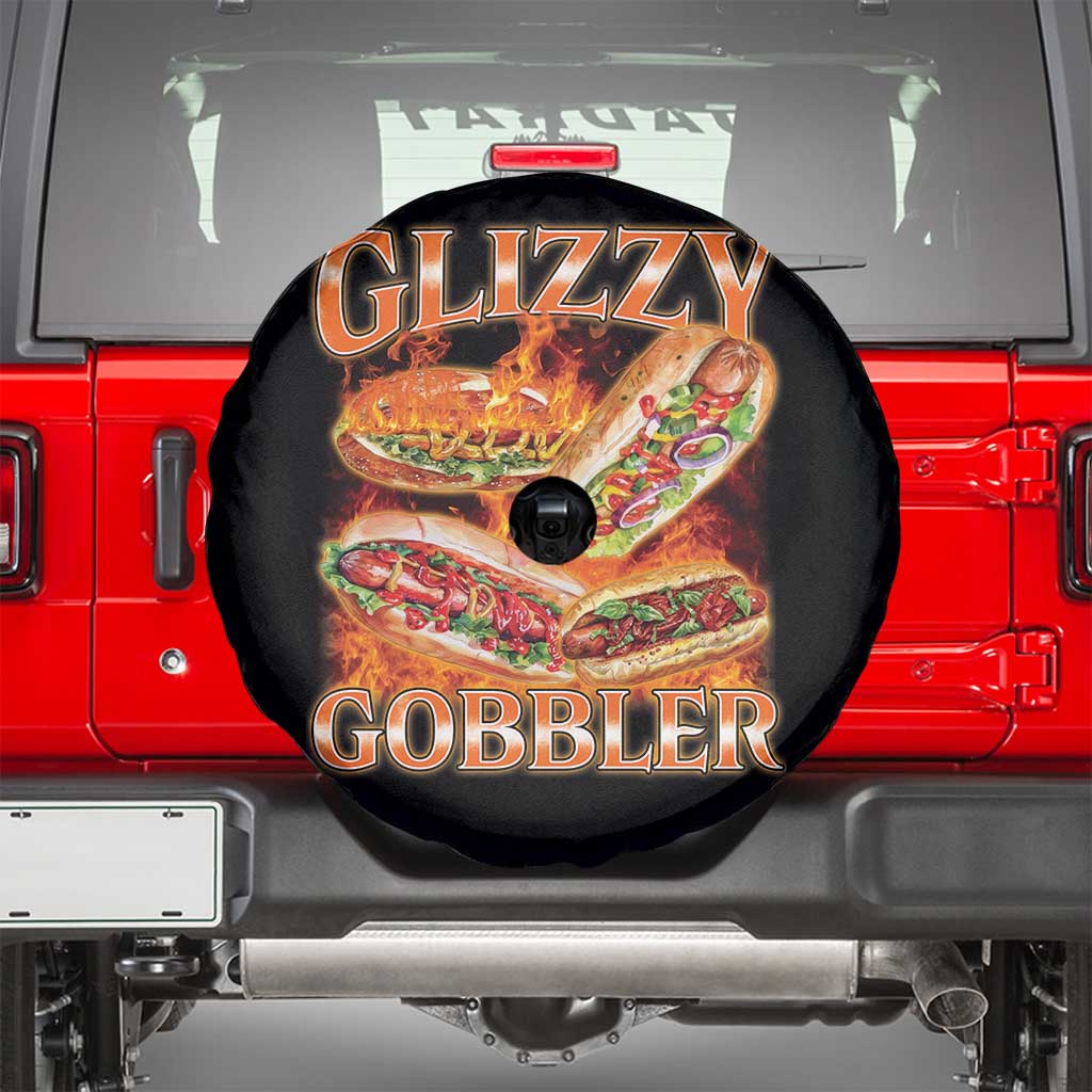 Funny Glizzy Gobbler Spare Tire Cover Glizzy Hot Dog Meme Hilarious