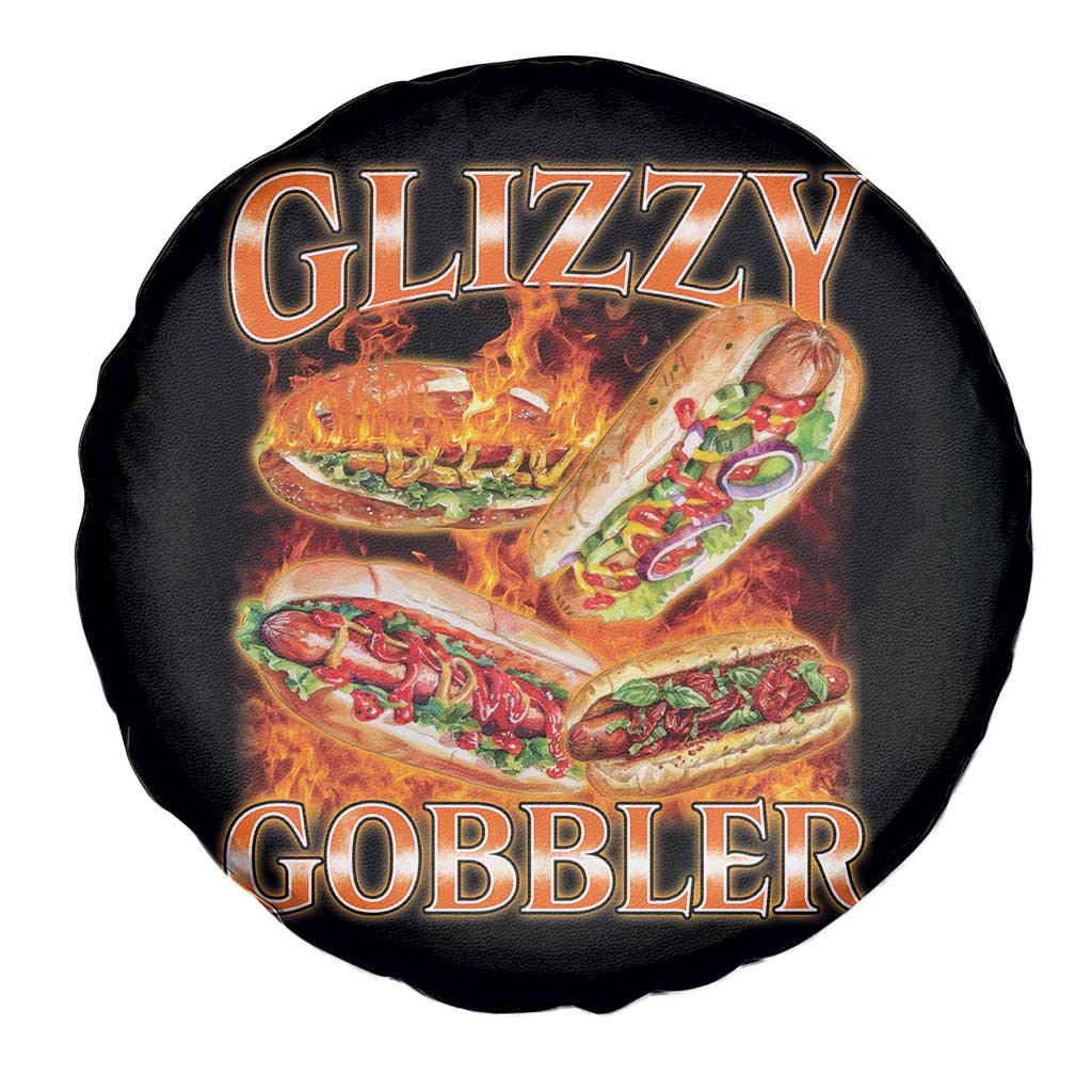 Funny Glizzy Gobbler Spare Tire Cover Glizzy Hot Dog Meme Hilarious