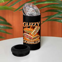Funny Glizzy Gobbler 4 in 1 Can Cooler Tumbler Glizzy Hot Dog Meme Hilarious