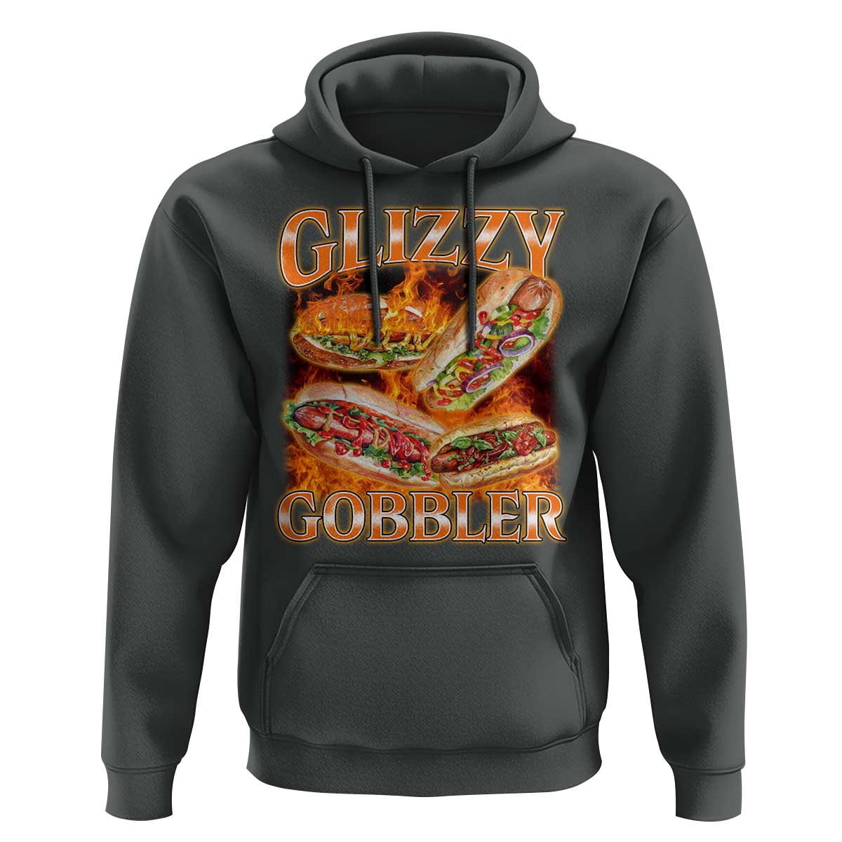 Funny Glizzy Gobbler Hoodie Glizzy Hot Dog Meme Hilarious