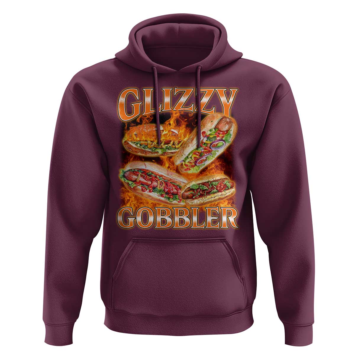Funny Glizzy Gobbler Hoodie Glizzy Hot Dog Meme Hilarious