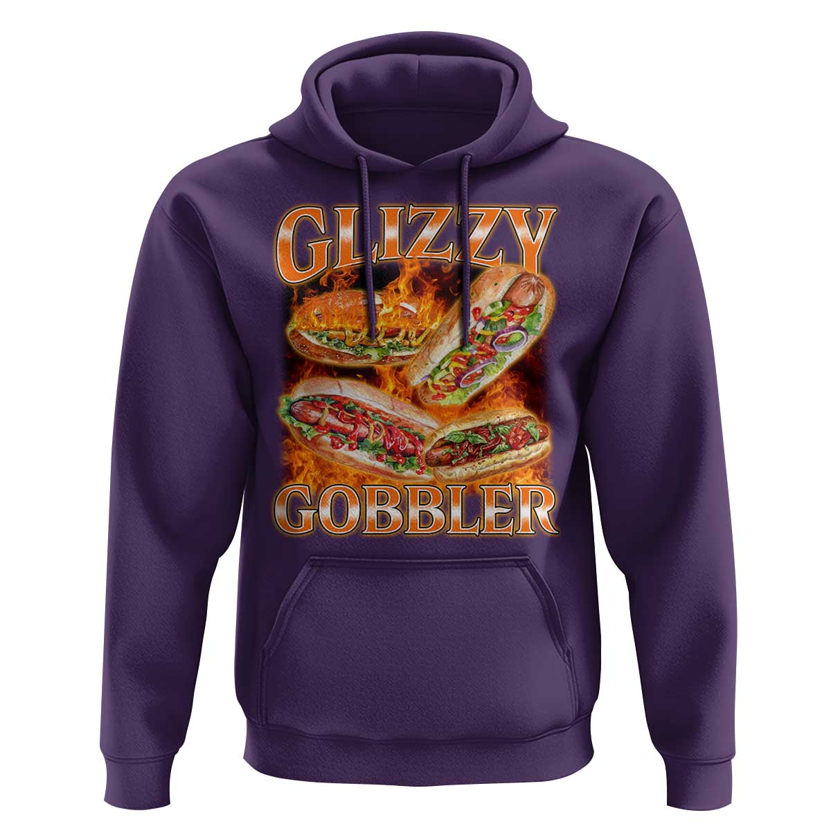 Funny Glizzy Gobbler Hoodie Glizzy Hot Dog Meme Hilarious