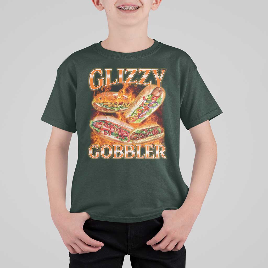 Funny Glizzy Gobbler T Shirt For Kid Glizzy Hot Dog Meme Hilarious