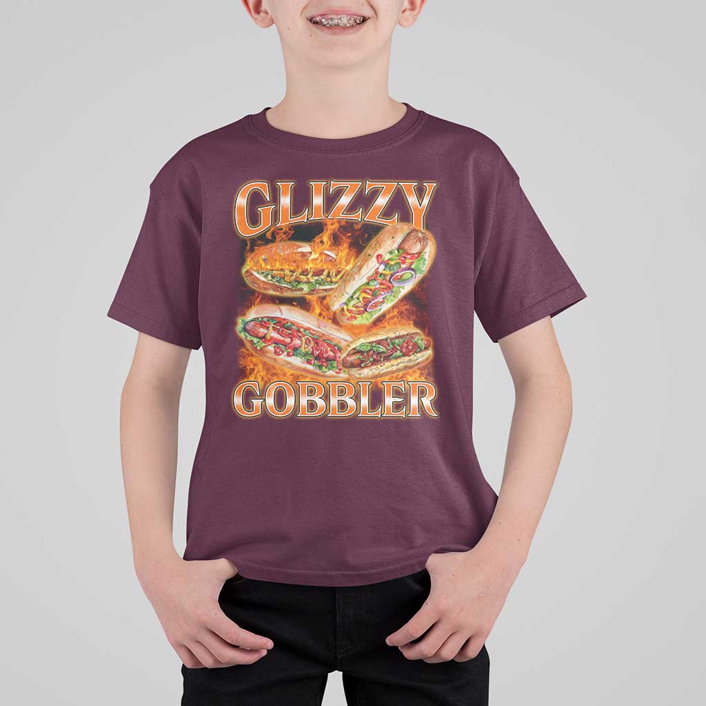 Funny Glizzy Gobbler T Shirt For Kid Glizzy Hot Dog Meme Hilarious