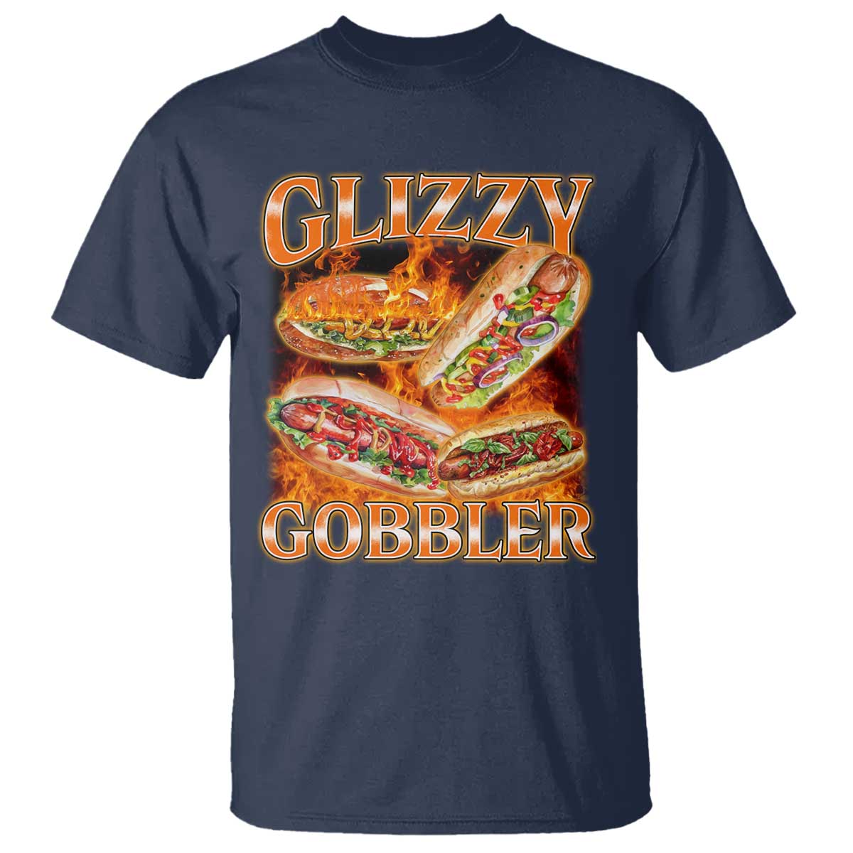 Funny Glizzy Gobbler T Shirt Glizzy Hot Dog Meme Hilarious