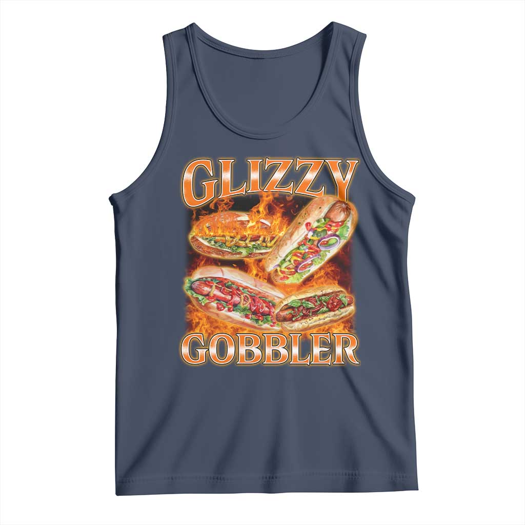 Funny Glizzy Gobbler Tank Top Glizzy Hot Dog Meme Hilarious