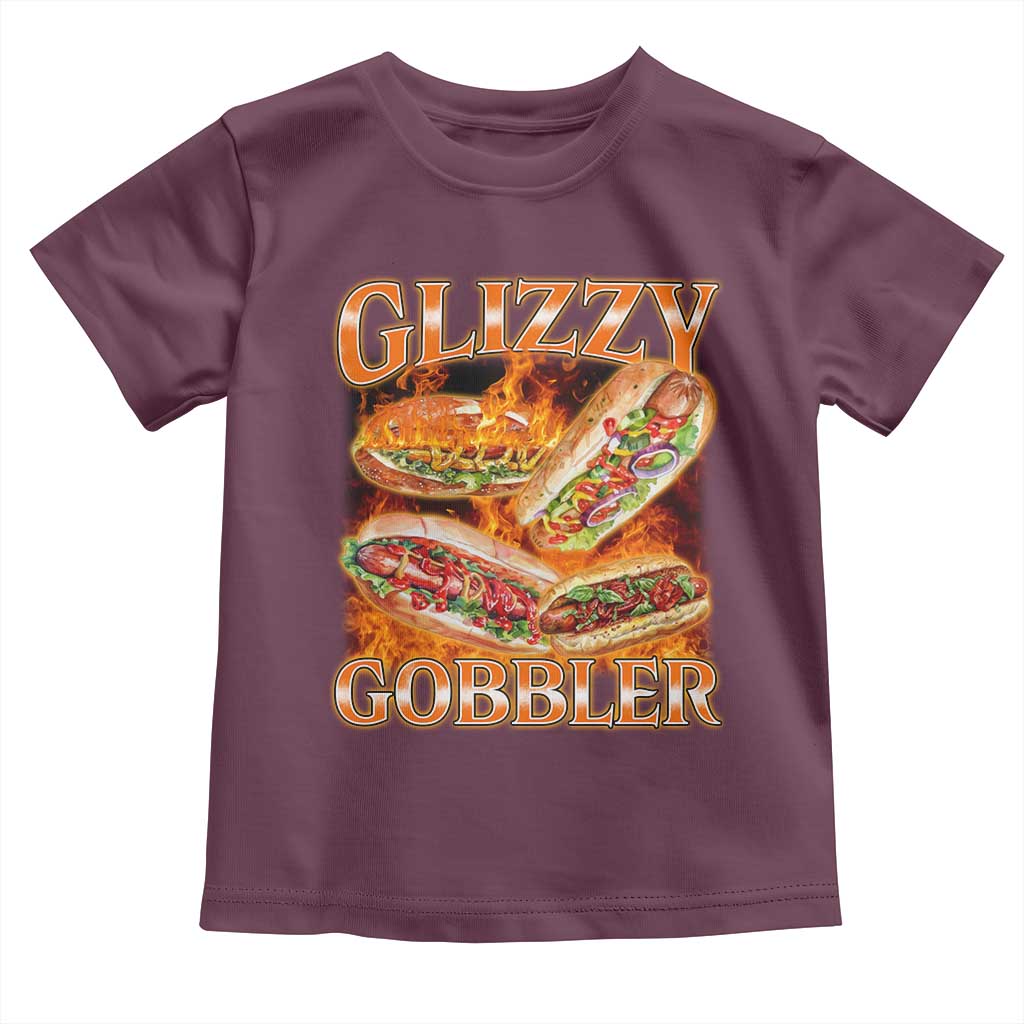 Funny Glizzy Gobbler Toddler T Shirt Glizzy Hot Dog Meme Hilarious