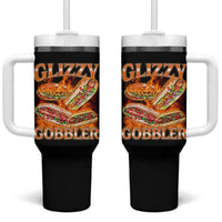 Funny Glizzy Gobbler Tumbler With Handle Glizzy Hot Dog Meme Hilarious