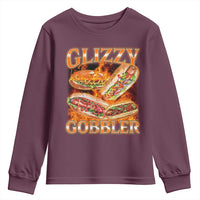 Funny Glizzy Gobbler Youth Sweatshirt Glizzy Hot Dog Meme Hilarious